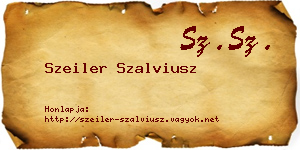 Szeiler Szalviusz névjegykártya